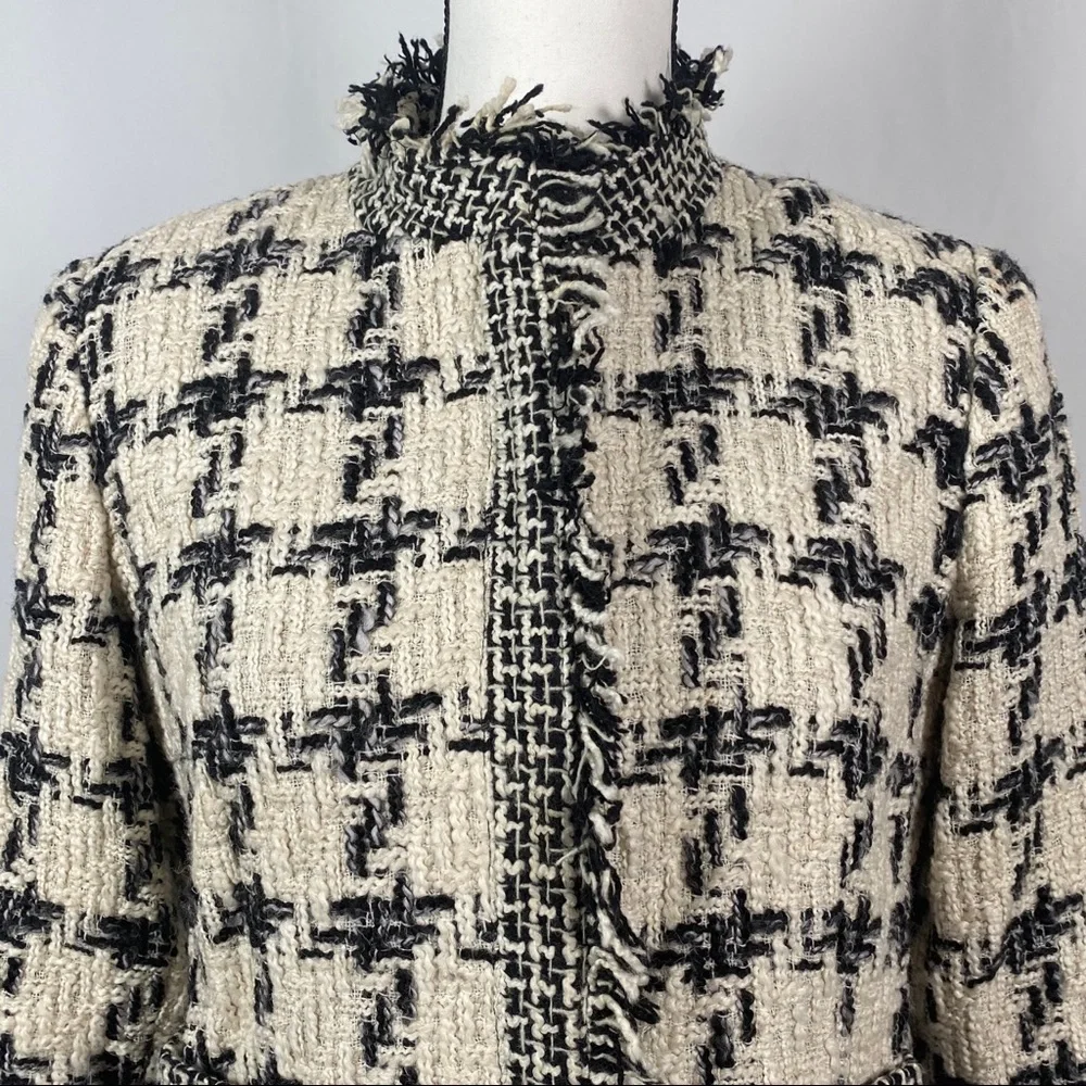 Harve Benard Vintage Black & White Blazer Jacket - Picture 2 of 16